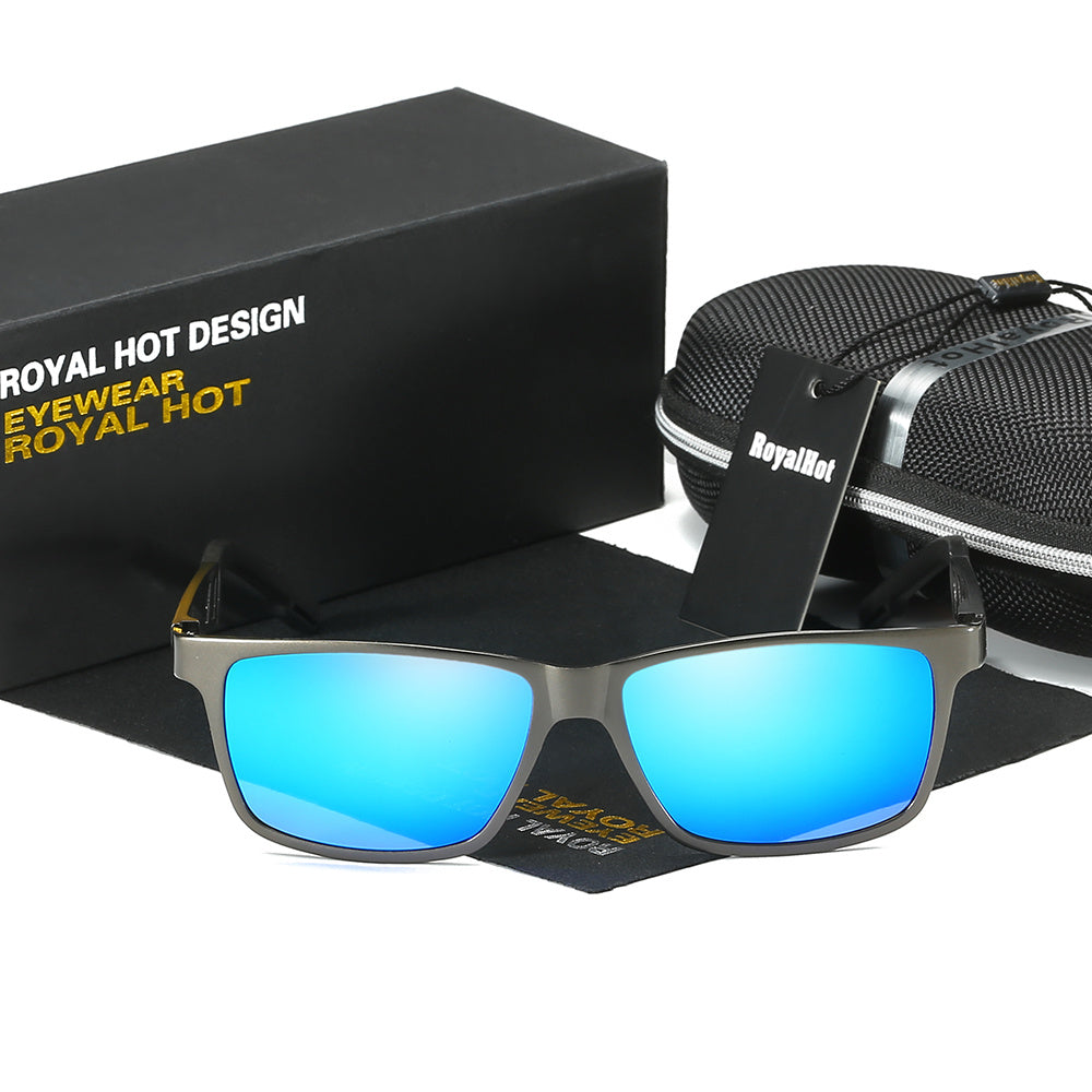 RoyalHot Men's Polarized Square Sunglasses for Driving Fishing Outdoor