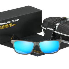 RoyalHot Men's Polarized Square Sunglasses for Driving Fishing Outdoor