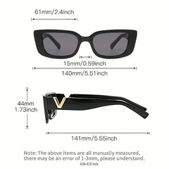 Y2K Square Sunglasses UV400 Anti Glare Glasses Men Women