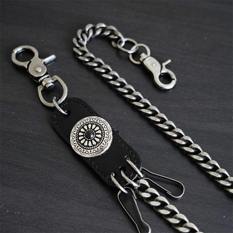 Punk Metal Hanging Chain Accessories Waist Chain Male Hip Hop