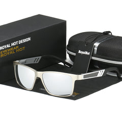 RoyalHot Square Frame Polarized Sunglasses for Driving Fishing