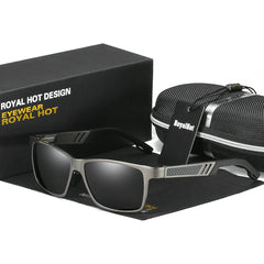 RoyalHot Square Frame Polarized Sunglasses for Driving Fishing