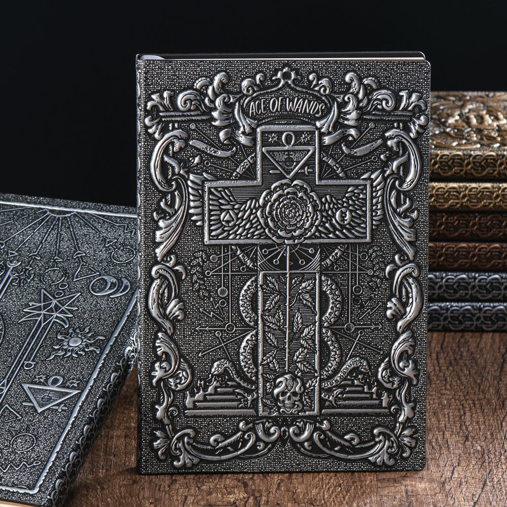 A5 3D Cross Notebook Bible Retro European Notepad Business Office Gift