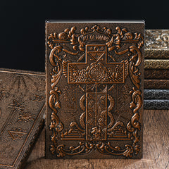 A5 3D Cross Notebook Bible Retro European Notepad Business Office Gift