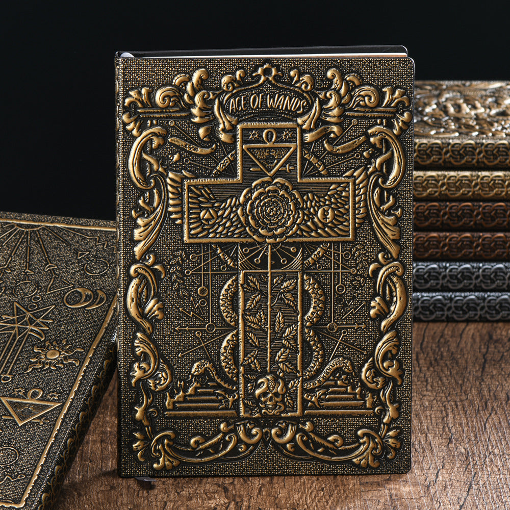 A5 3D Cross Notebook Bible Retro European Notepad Business Office Gift