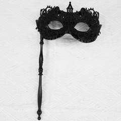 Lace Handheld Stick Mask for Halloween Masquerade Prom Party