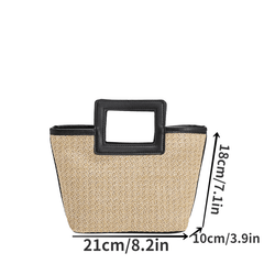 Straw Woven Totes Bag Retro Large Capacity