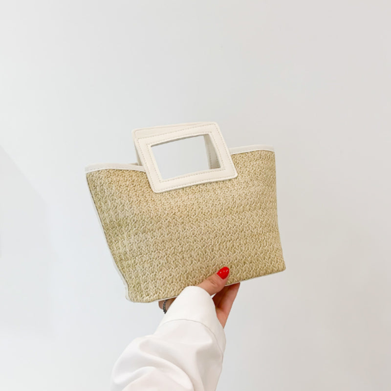 Straw Woven Totes Bag Retro Large Capacity