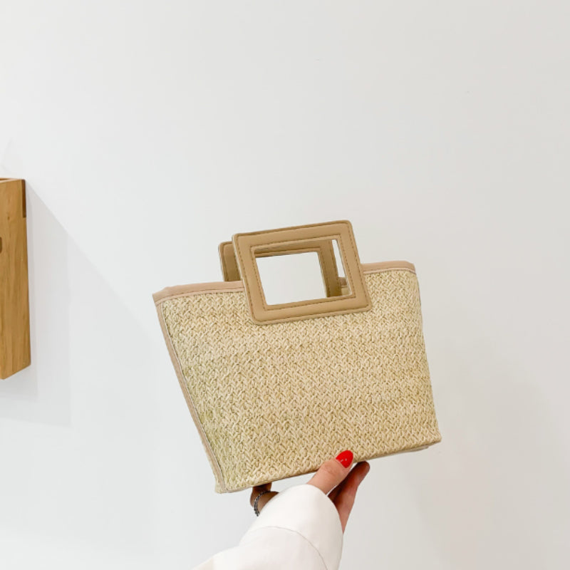 Straw Woven Totes Bag Retro Large Capacity
