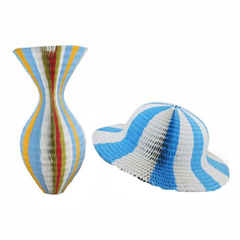 Packable Colorful Flower Vase Hat for Women