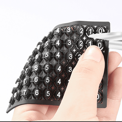 Anti Lost Car Keychain Phone Number Card Key Ring Car Interior