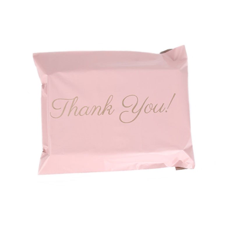 50 Pink Plastic Mailer Bags Waterproof Express Pouches for Shoes & Boxes