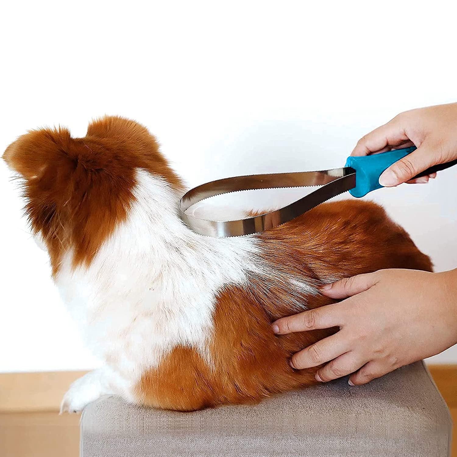 2 in 1 Dog Brush for All Coat Types - Reduces Shedding & Promotes Healthy Skin
