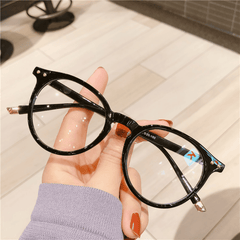 Round Anti Light Glasses For Women Men Students Casual Jelly Spectacles Frame