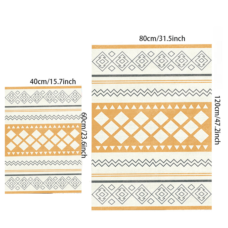 Bohemian Style Washable Rug for Bedroom Living Room Entryway