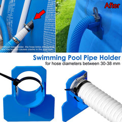 Swimming Pool Pipe Holder 30 38mm Pipes Fixing Supports Ground Hose Outlet