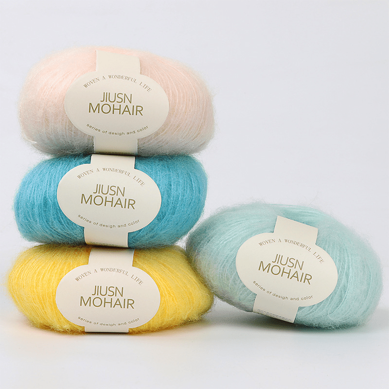 25g Mohair Yarn Crochet Wool Thread for Knitting Sweater Shawl