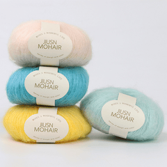 25g Mohair Yarn Crochet Wool Thread for Knitting Sweater Shawl