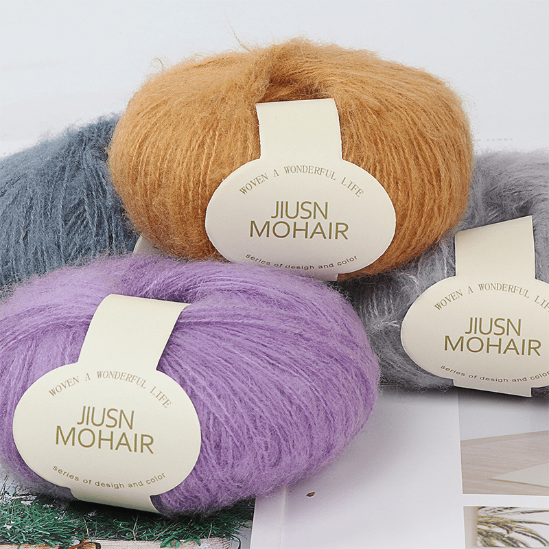 25g Mohair Yarn Crochet Wool Thread for Knitting Sweater Shawl