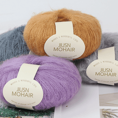 25g Mohair Yarn Crochet Wool Thread for Knitting Sweater Shawl