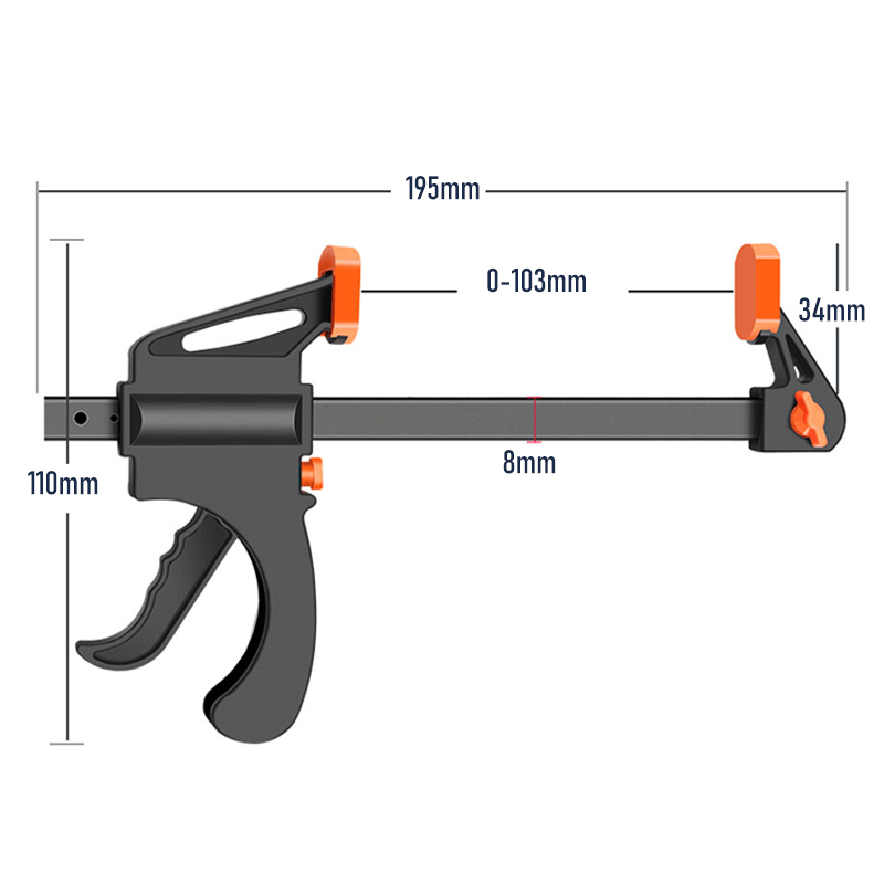 10 16 Cm Quick Ratchet Release Woodworking Clamp Spreader Tool