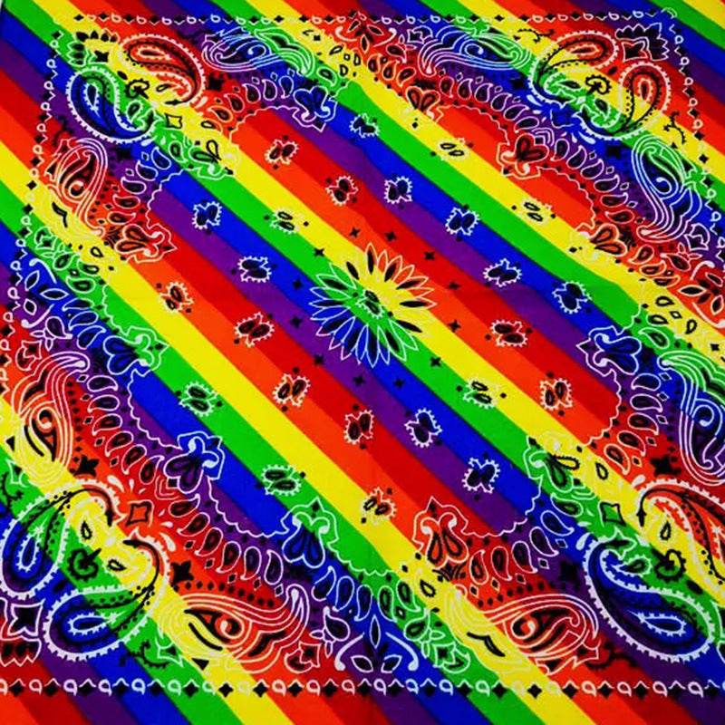 Rainbow Square Scarf Sports Scarf Headscarf Sports Sweatband
