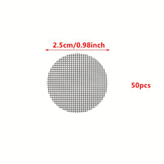 50pcs Pot Hole Mesh Pad Round Screens Prevent Soil Loss Anti Drainage Screens