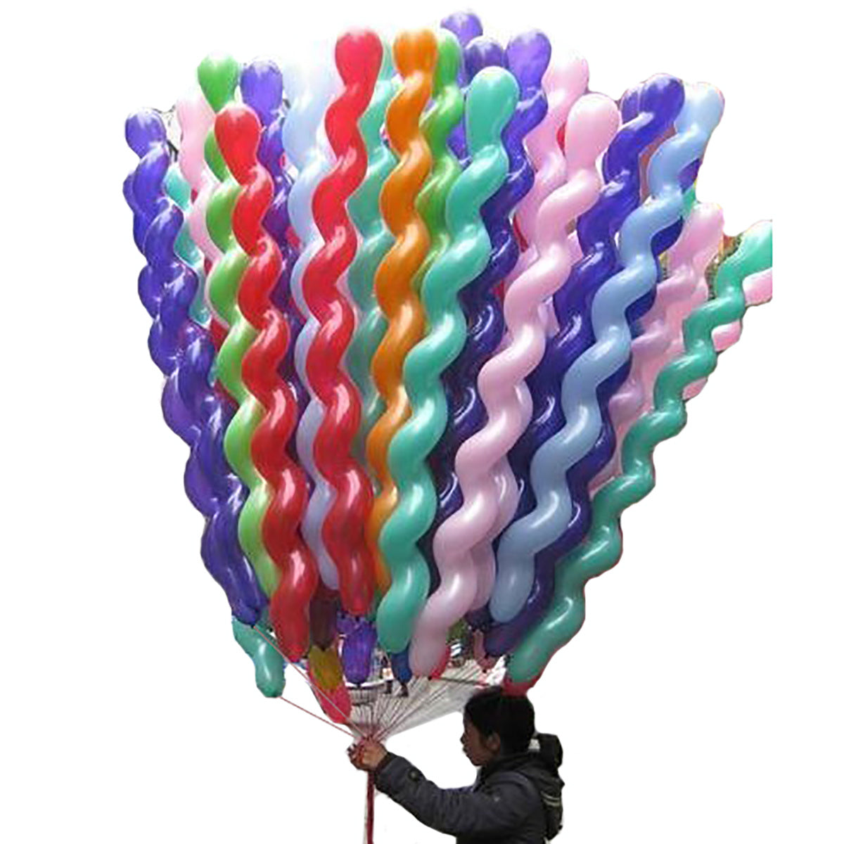 25pcs 50pcs Latex Spiral Balloons 101 6 Cm Boys Girls Birthday Party Balloons