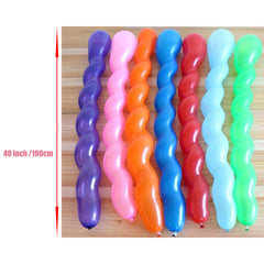 25pcs 50pcs Latex Spiral Balloons 101 6 Cm Boys Girls Birthday Party Balloons