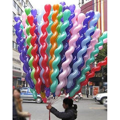 25pcs 50pcs Latex Spiral Balloons 101 6 Cm Boys Girls Birthday Party Balloons