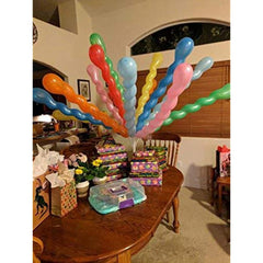 25pcs 50pcs Latex Spiral Balloons 101 6 Cm Boys Girls Birthday Party Balloons