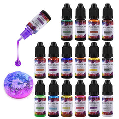 10ml Alcohol Ink Resin Pigment Kit Liquid Colorant Dye For DIY Epoxy Jewelry