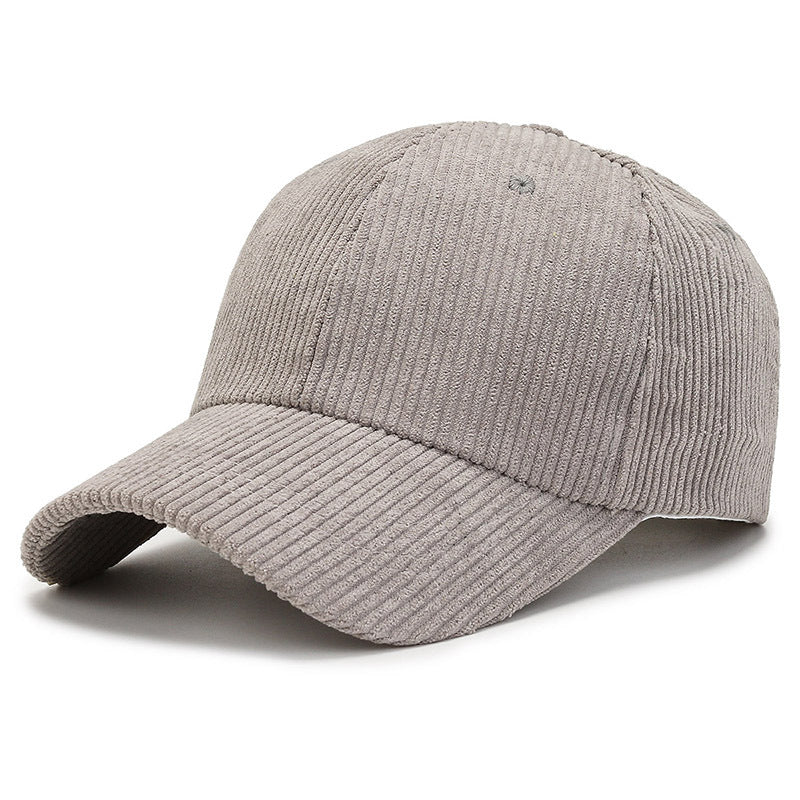 Classic Corduroy Baseball Cap Dad Hat With Adjustable Strap
