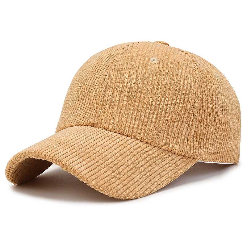 Classic Corduroy Baseball Cap Dad Hat With Adjustable Strap