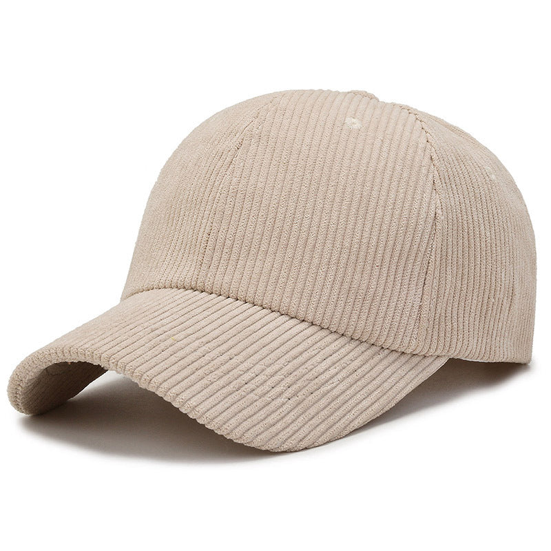 Classic Corduroy Baseball Cap Dad Hat With Adjustable Strap