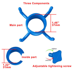 4 Prongs Beach Umbrella Hanging Hook Plastic Umbrella Hook for Towels