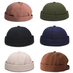 Unisex Docker Sailor Biker Cap Adjustable Skull Beanie Hat
