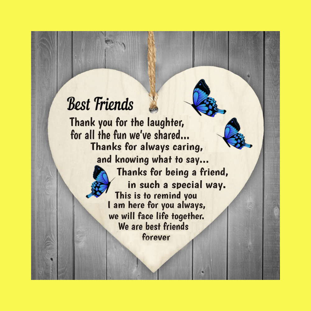 Heart Warming Wooden Hanging Ornament - Show Your Love