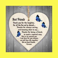 Heart Warming Wooden Hanging Ornament - Show Your Love