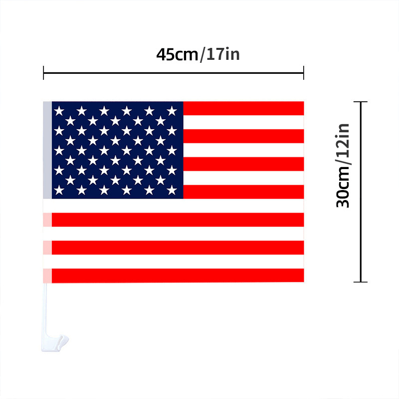 US Flag Car Window Decor Lightweight Stylish Accessories Travel Accessories