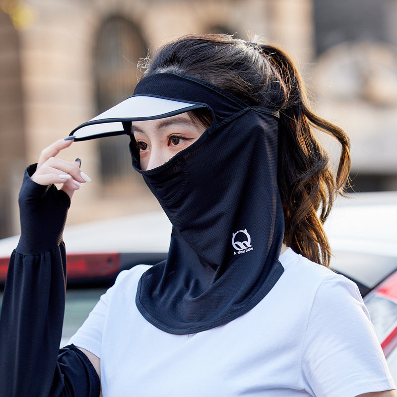 Ice Silk Sunproof Mask UV Protection Face Covering Balaclava