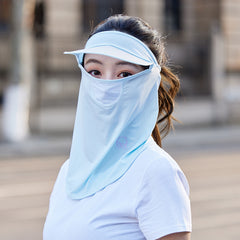 Ice Silk Sunproof Mask UV Protection Face Covering Balaclava