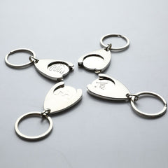 Pluggable Shopping Cart Keychain Convenient Keyring
