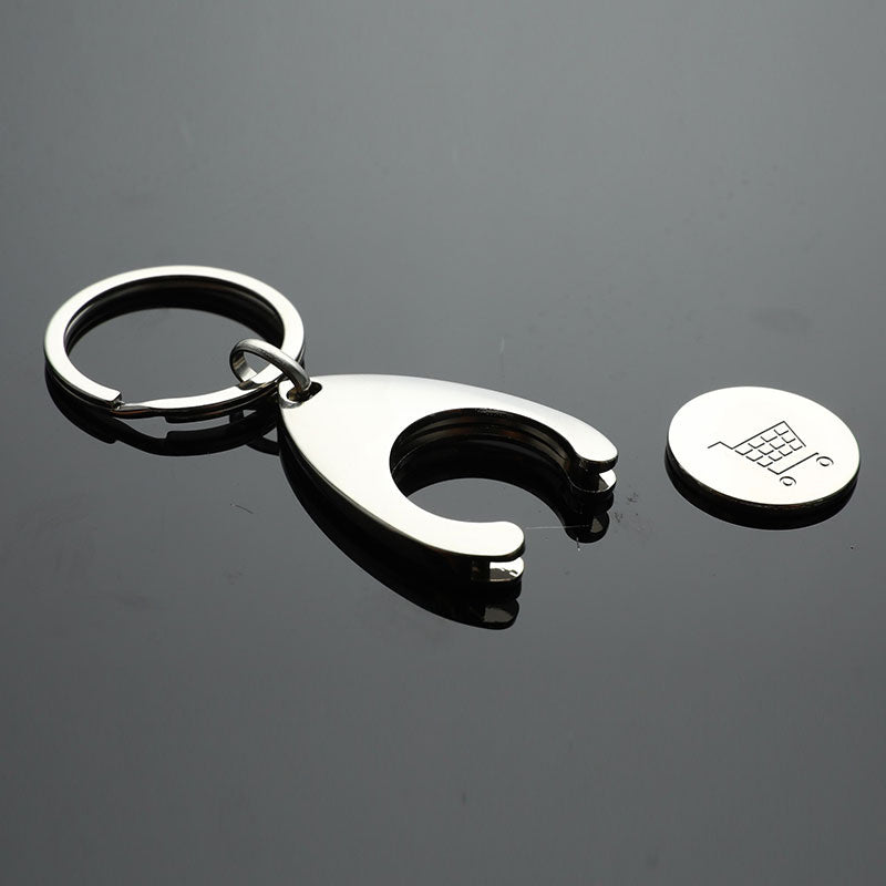 Pluggable Shopping Cart Keychain Convenient Keyring