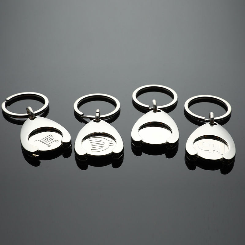 Pluggable Shopping Cart Keychain Convenient Keyring