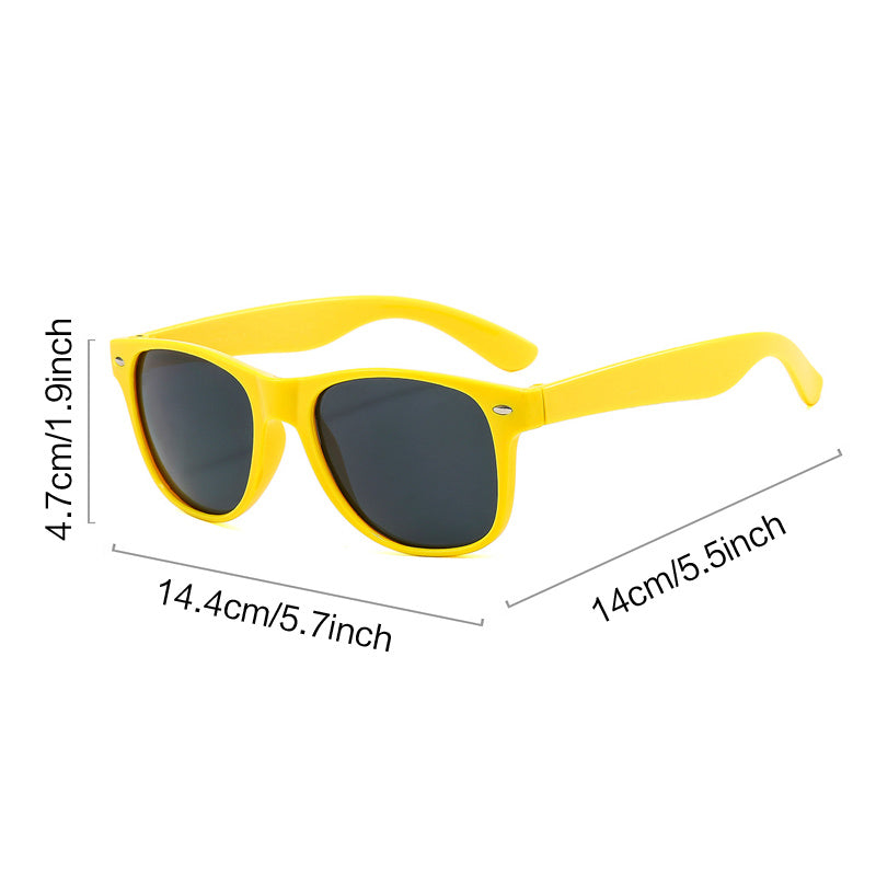 Y2K Square Sunglasses Block Mirror Lens UV400
