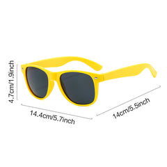 Y2K Square Sunglasses Block Mirror Lens UV400