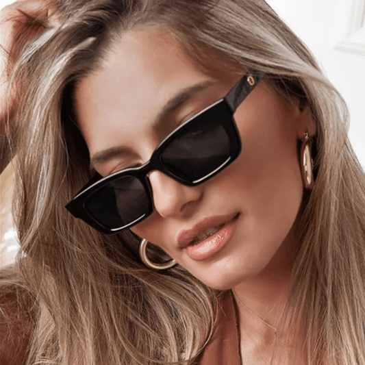 Retro Square Sunglasses UV400 Vintage Sun Shades for Travel