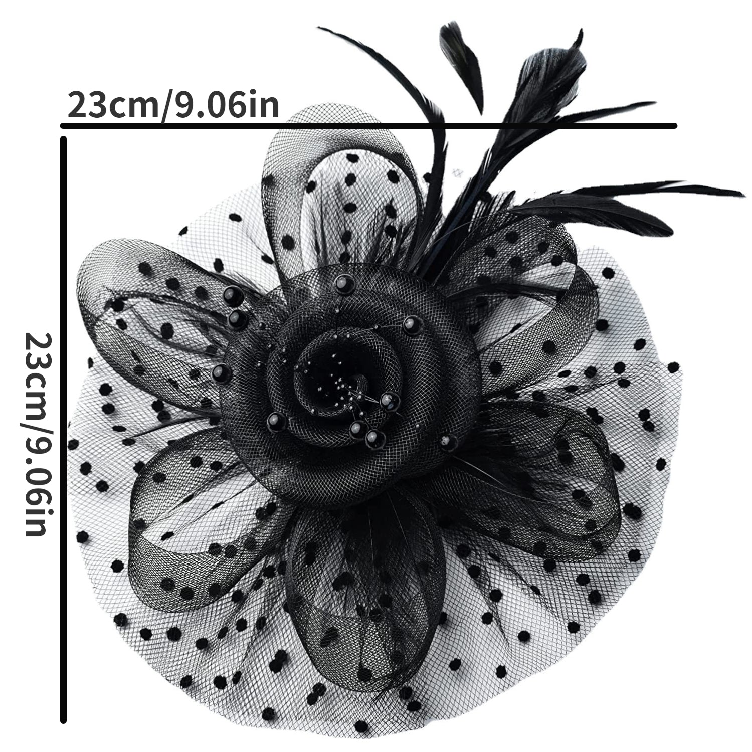Vintage Flower Headpiece with Clip Hair Accessories