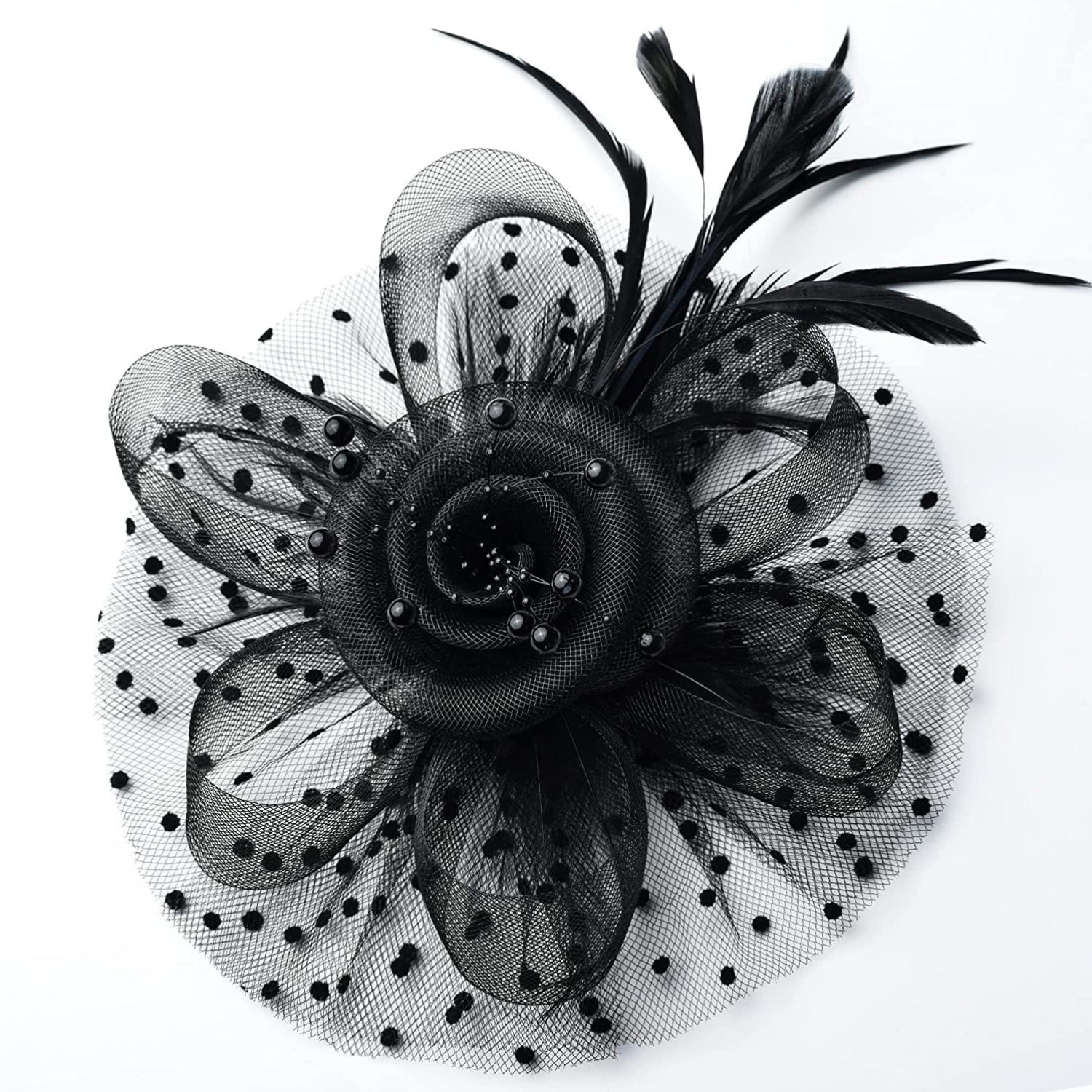 Vintage Flower Headpiece with Clip Hair Accessories